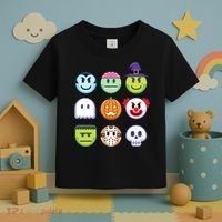 Funny Halloween Emoji's Toddler T-Shirt thumb 3