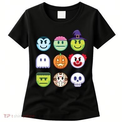 Funny Halloween Emoji's Women's T-Shirt