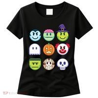 Funny Halloween Emoji's Women's T-Shirt thumb 0