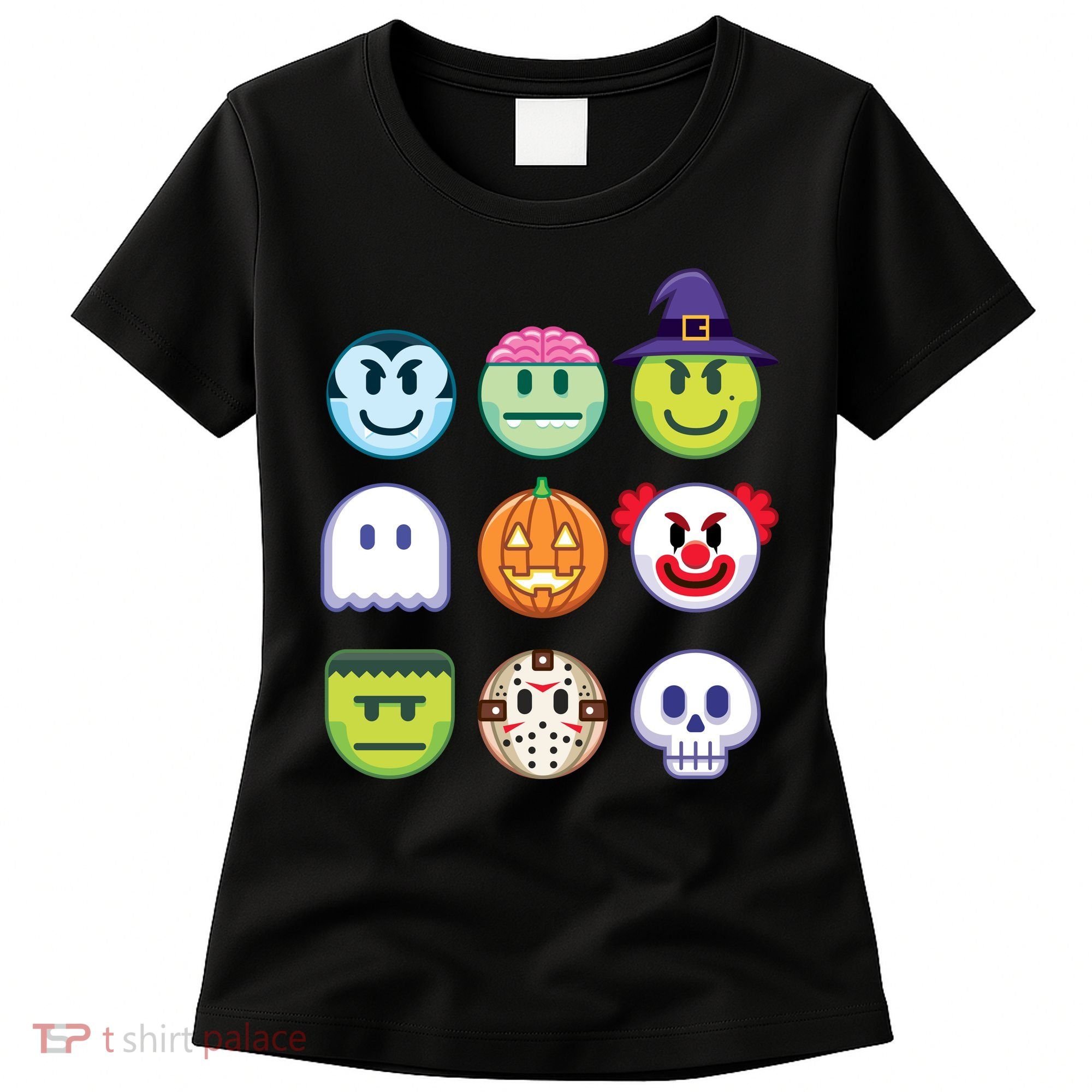 Funny Halloween Emoji's Women's T-Shirt