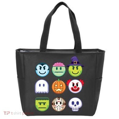 Funny Halloween Emoji's Tote Bag