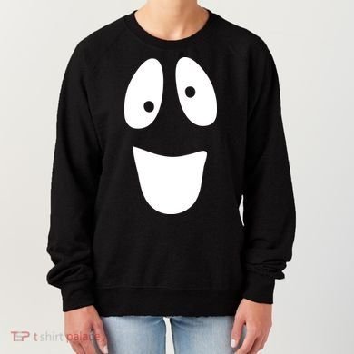 Funny Halloween Ghost Face Women's Sweatshirt