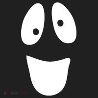 Funny Halloween Ghost Face Women's Sweatshirt thumb 2