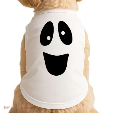 Funny Halloween Ghost Face Doggie Tank