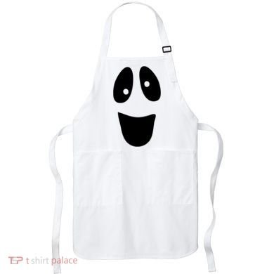 Funny Halloween Ghost Face Apron