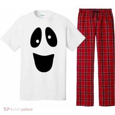 Funny Halloween Ghost Face Pajama Set