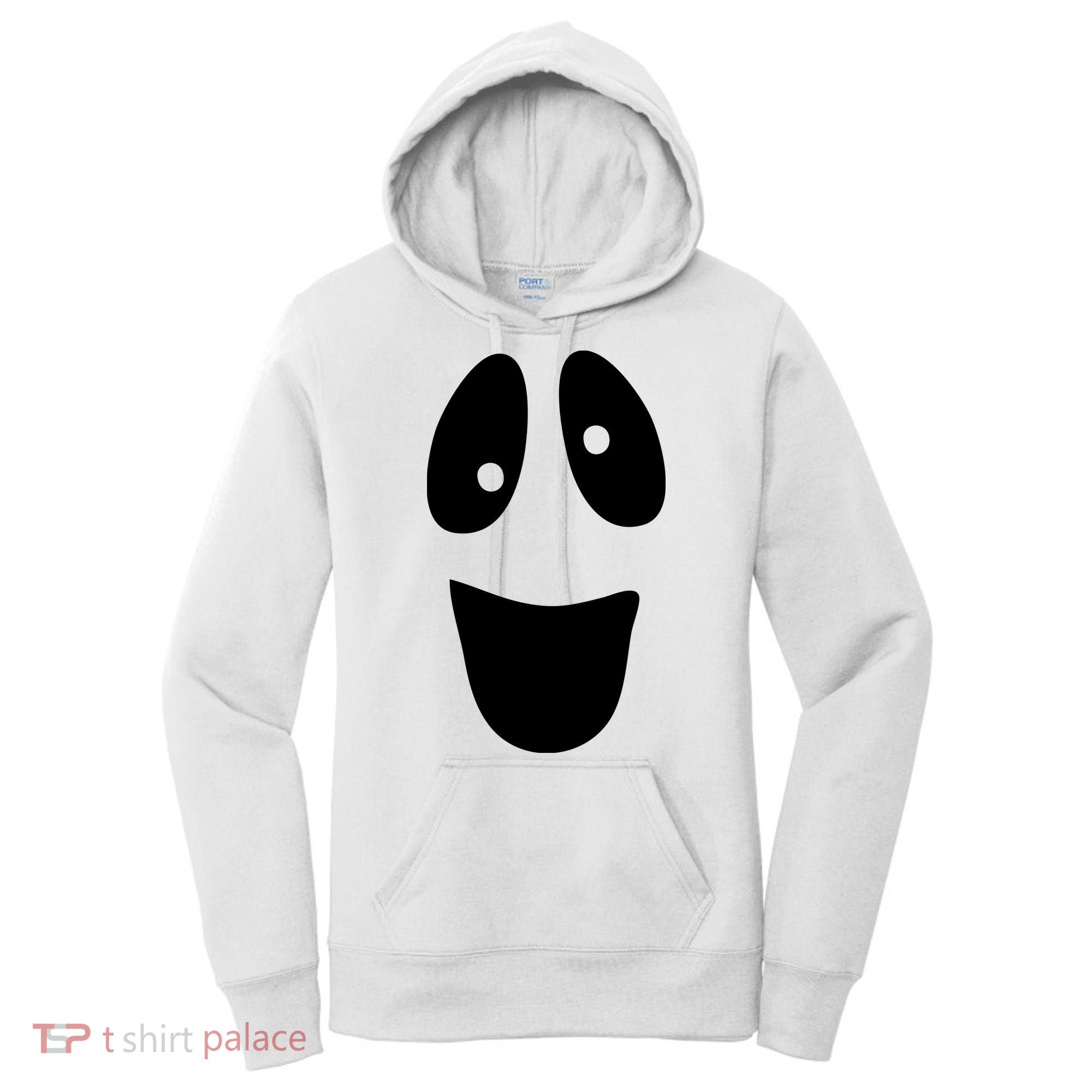 Funny Halloween Ghost Face Women's Hoodie