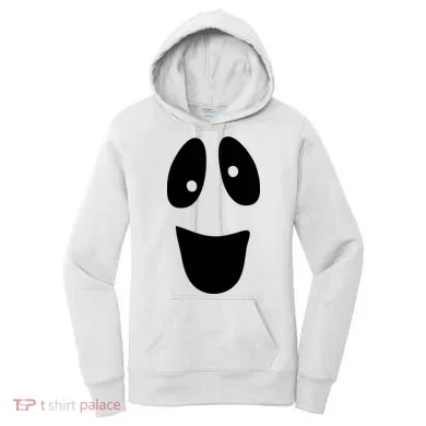 Funny Halloween Ghost Face Women's Hoodie
