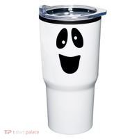Funny Halloween Ghost Face Tumbler thumb 0