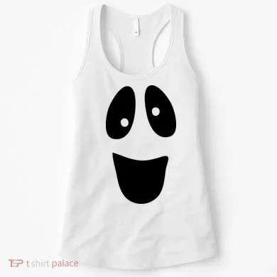 Funny Halloween Ghost Face Women's Tank Top