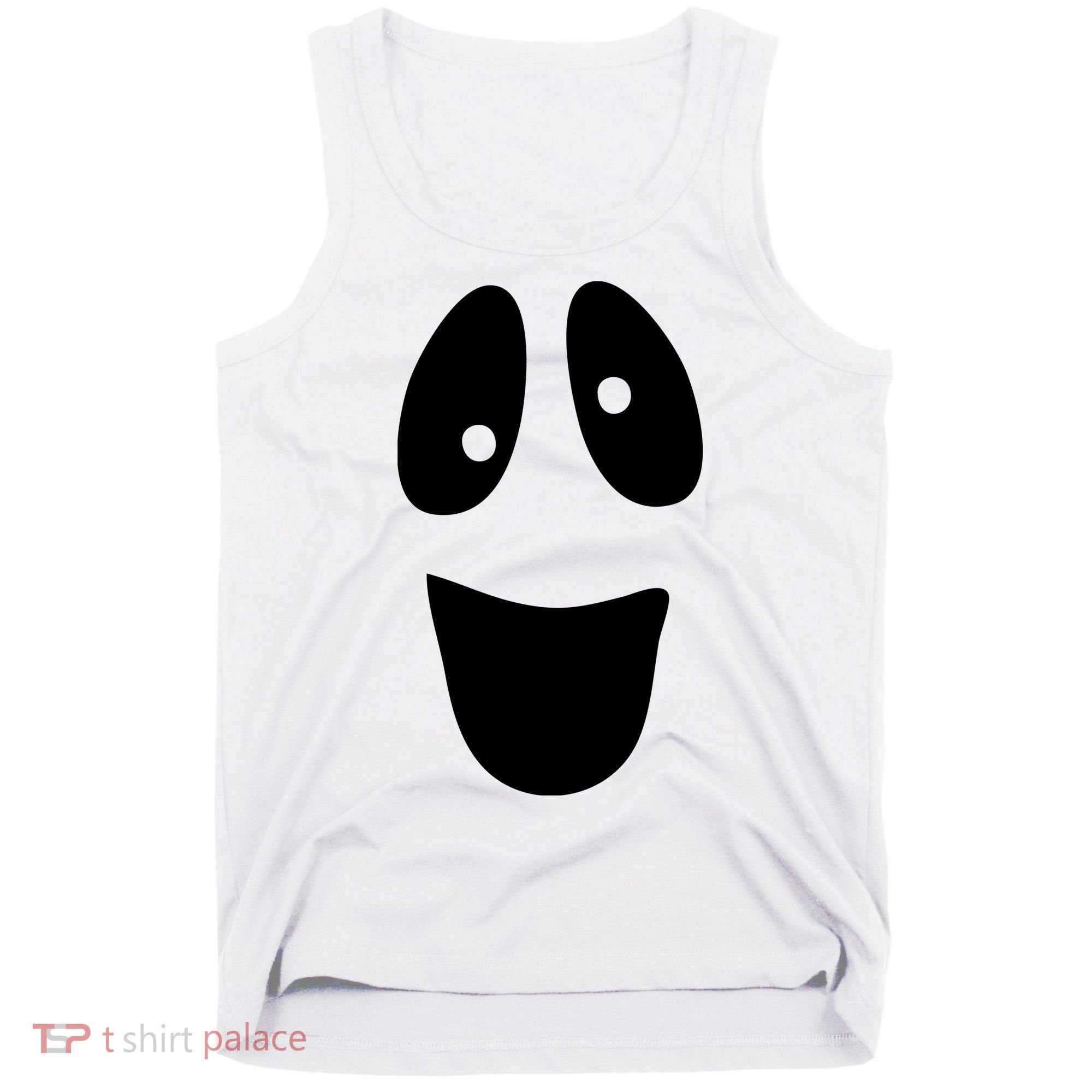 Funny Halloween Ghost Face Tank Top