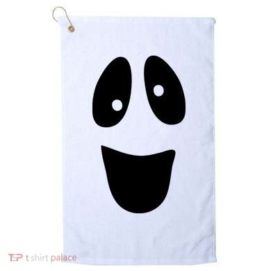 Funny Halloween Ghost Face Golf Towel