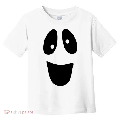 Funny Halloween Ghost Face Toddler T-Shirt