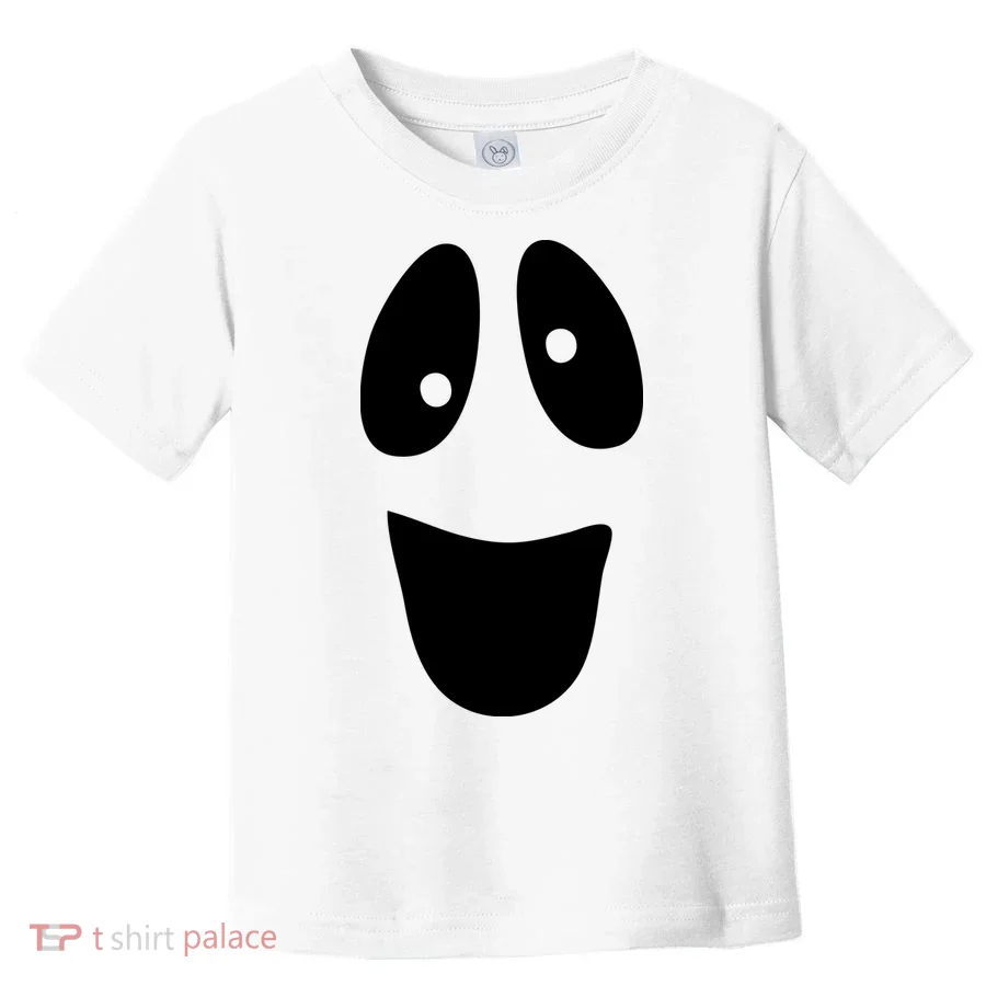 Funny Halloween Ghost Face Toddler T-Shirt