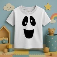 Funny Halloween Ghost Face Toddler T-Shirt thumb 3