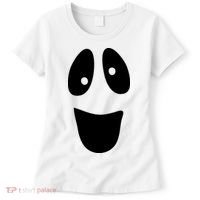 Funny Halloween Ghost Face Women's T-Shirt thumb 0