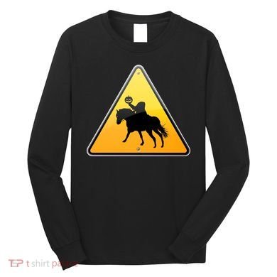 Funny Halloween Headless Horseman Crossing Long Sleeve Shirt