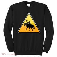 Funny Halloween Headless Horseman Crossing Sweatshirt thumb 0