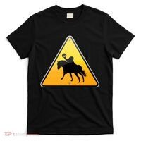 Funny Halloween Headless Horseman Crossing T-Shirt thumb 0