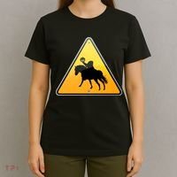 Funny Halloween Headless Horseman Crossing T-Shirt thumb 4