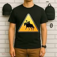 Funny Halloween Headless Horseman Crossing T-Shirt thumb 6