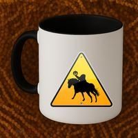 Funny Halloween Headless Horseman Crossing Coffee Mug thumb 2