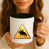 Funny Halloween Headless Horseman Crossing Coffee Mug thumb 3