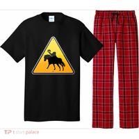 Funny Halloween Headless Horseman Crossing Pajama Set thumb 0