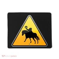 Funny Halloween Headless Horseman Crossing Mousepad thumb 0