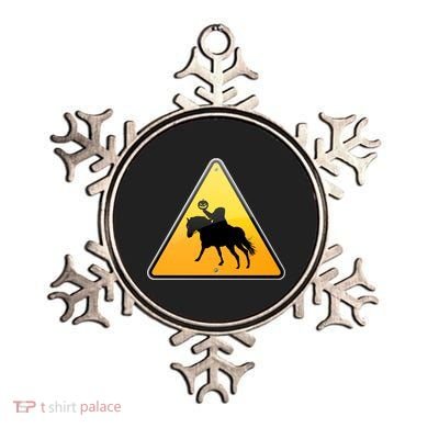 Funny Halloween Headless Horseman Crossing Ornament