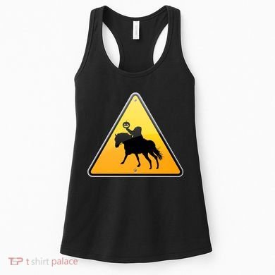 Funny Halloween Headless Horseman Crossing Women's Tank Top