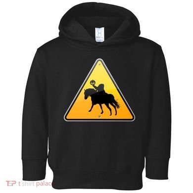 Funny Halloween Headless Horseman Crossing Toddler Hoodie