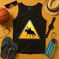 Funny Halloween Headless Horseman Crossing Tank Top thumb 4