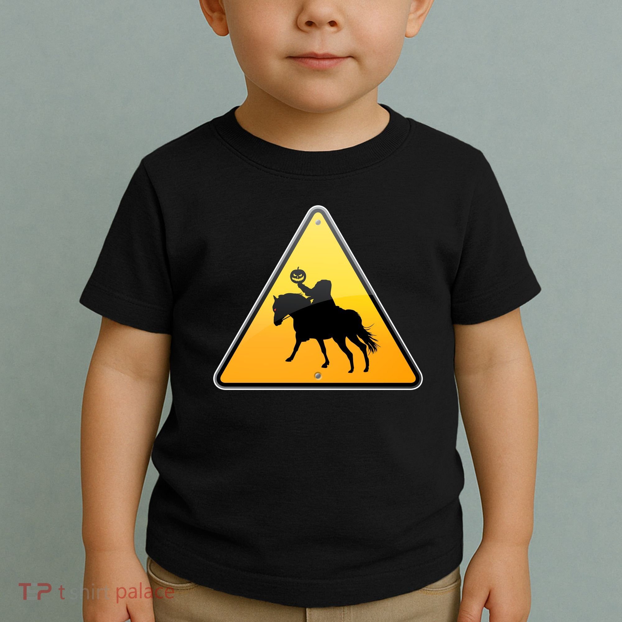 Funny Halloween Headless Horseman Crossing Toddler T-Shirt