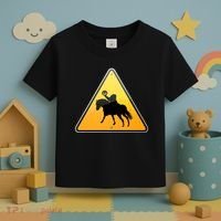 Funny Halloween Headless Horseman Crossing Toddler T-Shirt thumb 3