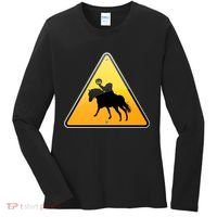 Funny Halloween Headless Horseman Crossing Women's Long Sleeve Shirt thumb 0