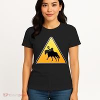 Funny Halloween Headless Horseman Crossing Women's T-Shirt thumb 4