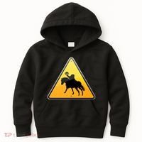 Funny Halloween Headless Horseman Crossing Kids Hoodie thumb 0