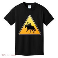 Funny Halloween Headless Horseman Crossing Kids T-Shirt thumb 0