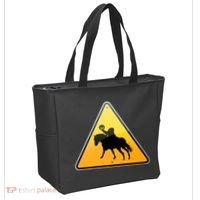 Funny Halloween Headless Horseman Crossing Tote Bag thumb 2