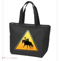 Funny Halloween Headless Horseman Crossing Tote Bag thumb 3