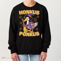 Funny Halloween Honkus Ponkus Duck Women's Sweatshirt thumb 0