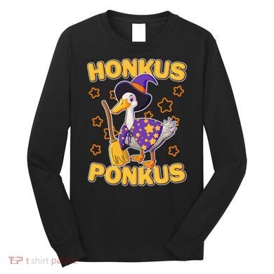 Funny Halloween Honkus Ponkus Duck Long Sleeve Shirt