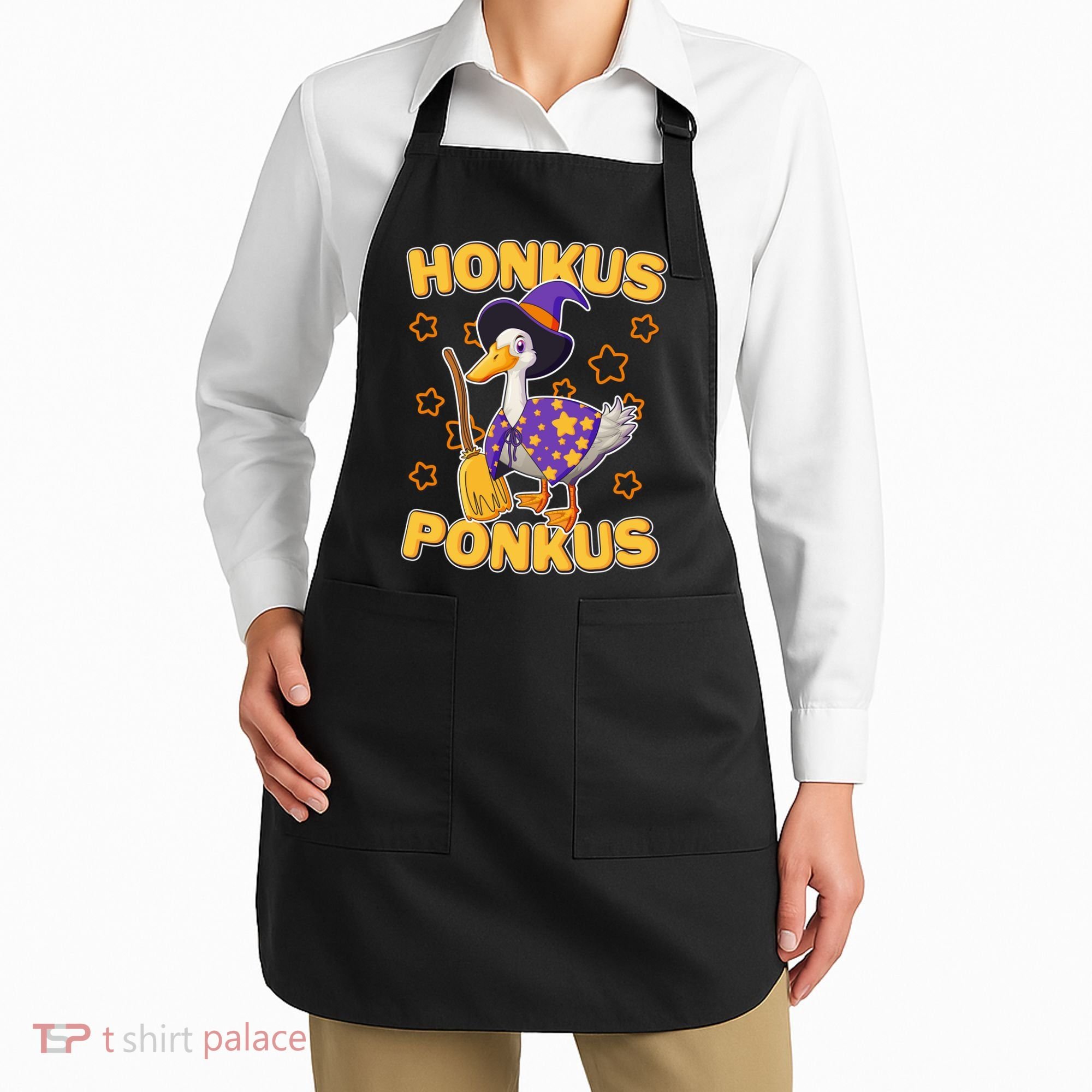 Funny Halloween Honkus Ponkus Duck Apron