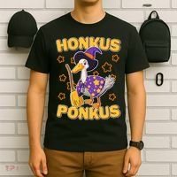 Funny Halloween Honkus Ponkus Duck T-Shirt thumb 6