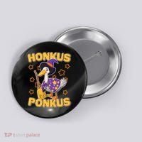 Funny Halloween Honkus Ponkus Duck Button thumb 0