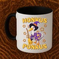 Funny Halloween Honkus Ponkus Duck Coffee Mug thumb 2