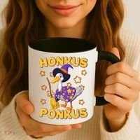 Funny Halloween Honkus Ponkus Duck Coffee Mug thumb 3