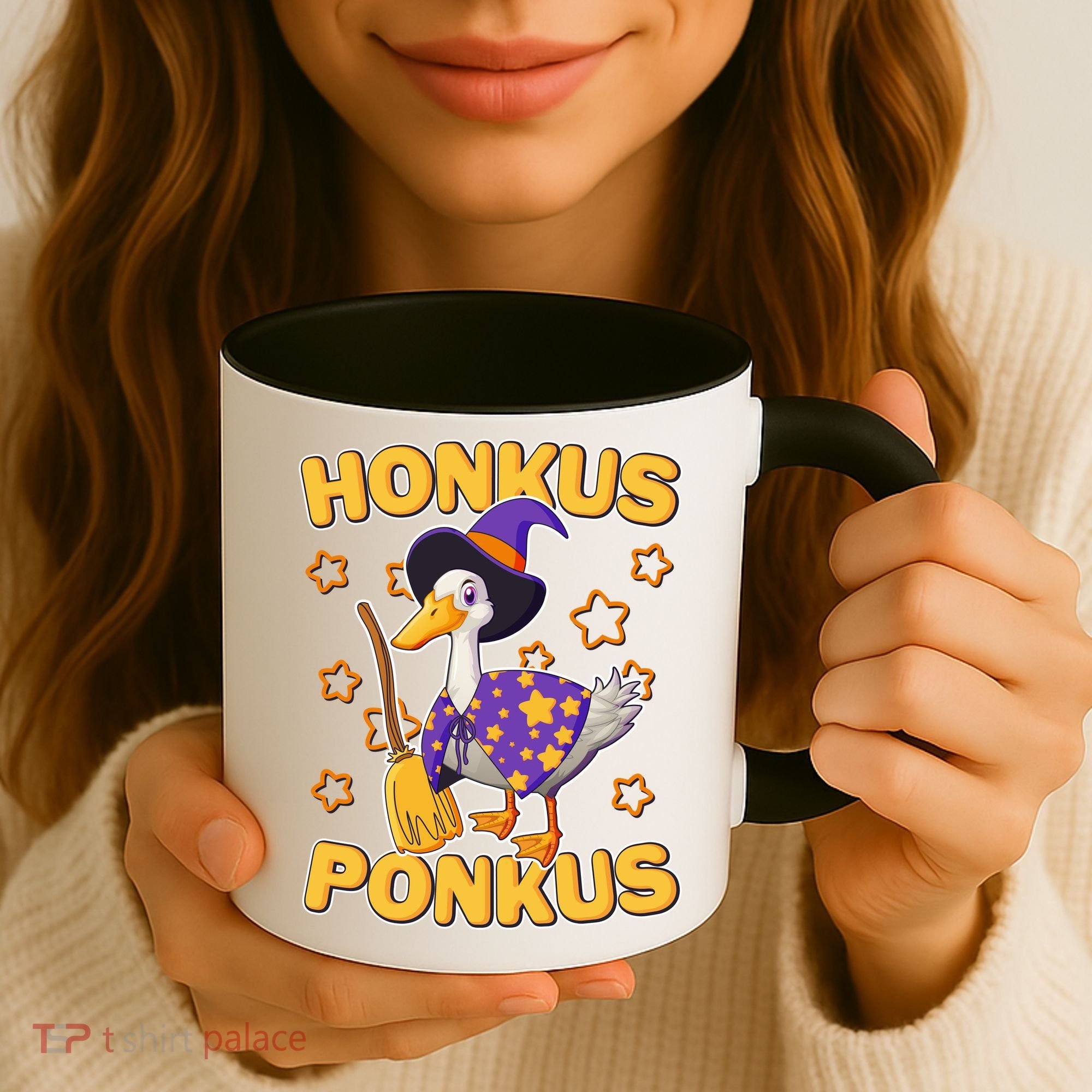 Funny Halloween Honkus Ponkus Duck Coffee Mug