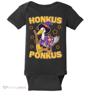 Funny Halloween Honkus Ponkus Duck Baby Bodysuit